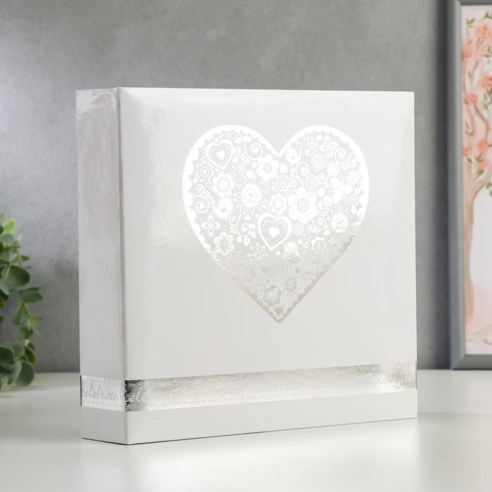 Фотоальбом на 200 фото 10х15 см "Сердечное лето" бумажные листы 22х22,5х5 см