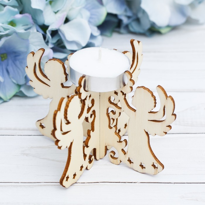 Подсвечник со свечой "Ангела"