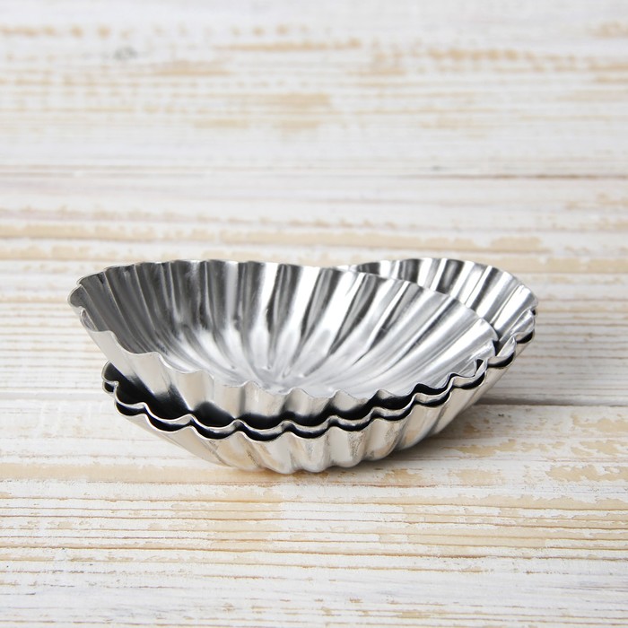 Набор форм для выпечки "Овал. Ромашка", 3 шт, 9х5,5х2 см