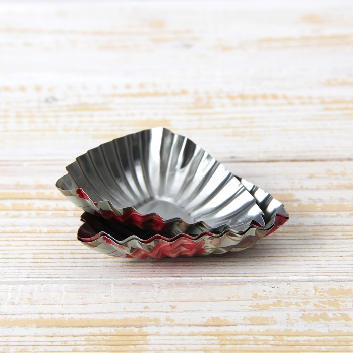 Набор форм для выпечки "Треугольник. Розарий", 3 шт, 7,5х7х1,5 см