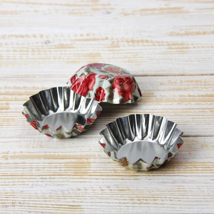 Набор форм для выпечки "Бутон. Розарий", 3 шт, 7х2,2 см