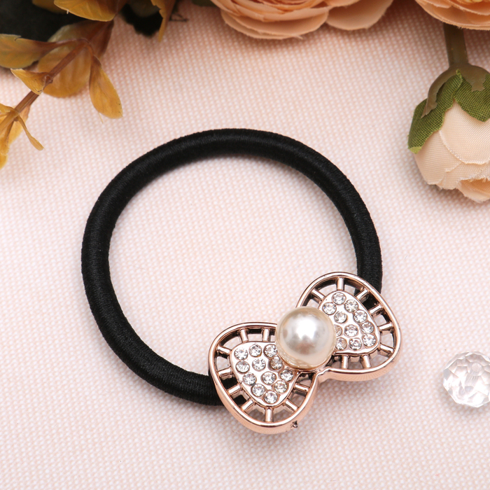 Резинка для волос "Жемчужина" бант