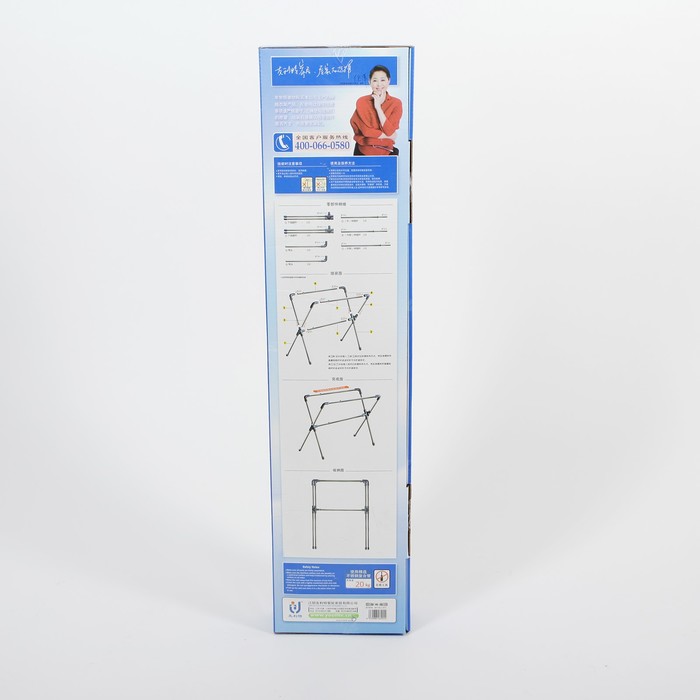 Стойка для одежды телескопическая усиленная 178x69x127 см