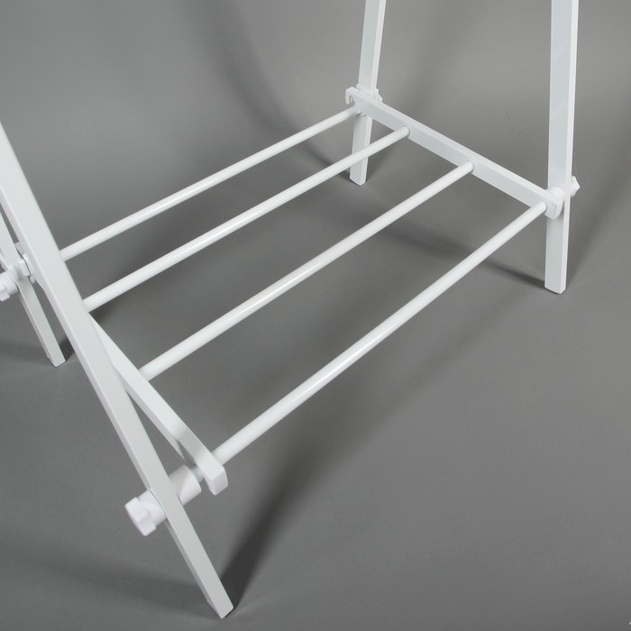 Стойка для одежды, 1 перекладина, подставка для обуви 106x44x150 см