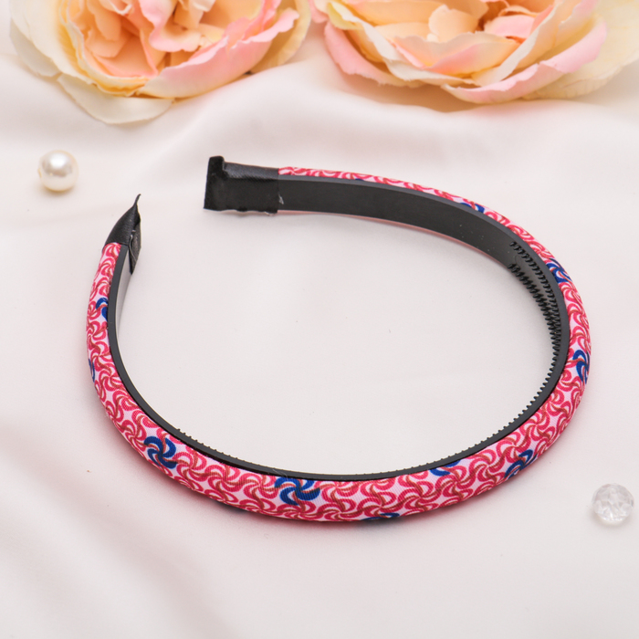 Ободок для волос "Зарина" 1,2 см, завиток, микс