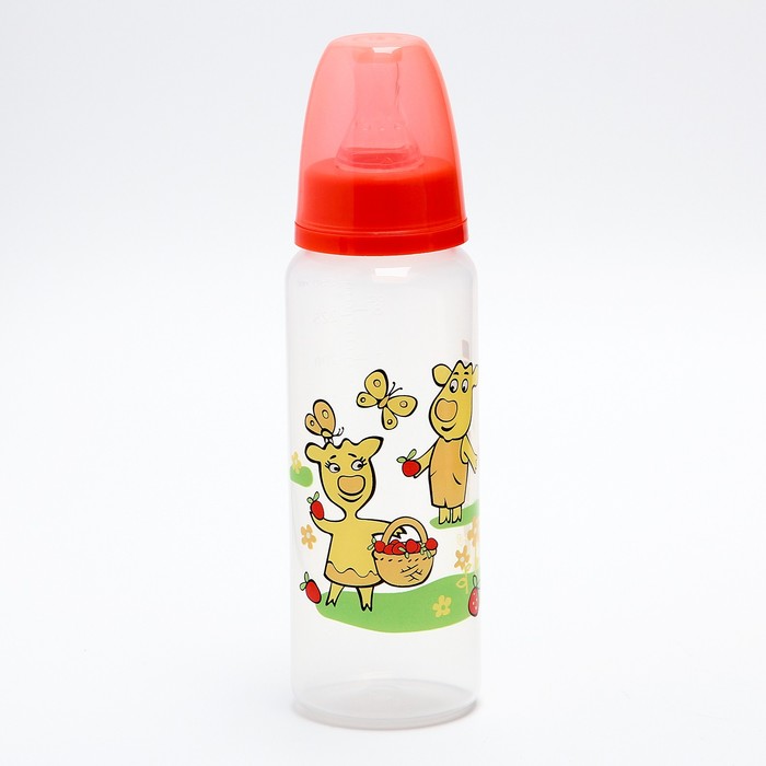 Бутылочка для кормления «Коровкины истории», 250 мл, от 0 мес., цвета МИКС