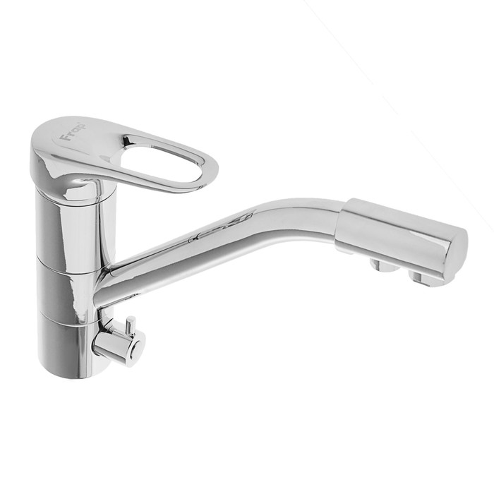 Смеситель для кухни Frap F4304, однорычажный, с подключением для питьевой воды, латунь, хром
