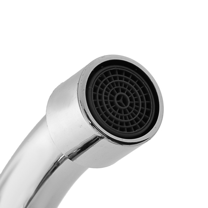 Смеситель для кухни Frap F4009, двухрычажный, высокий излив, латунь, хром