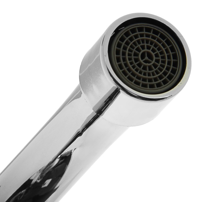 Смеситель для кухни Frap F4011, двухрычажный, высокий излив, латунь, хром