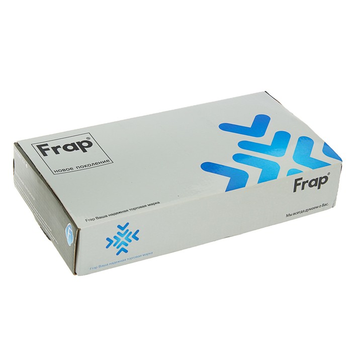 Смеситель для раковины Frap F1051, двухрычажный, ручной терморегулятор, латунь, хром