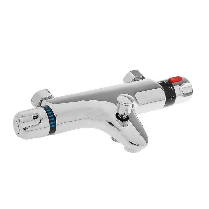 Смеситель для ванны Frap F3051,с душевым комплектом, ручной терморегулятор, латунь, хром