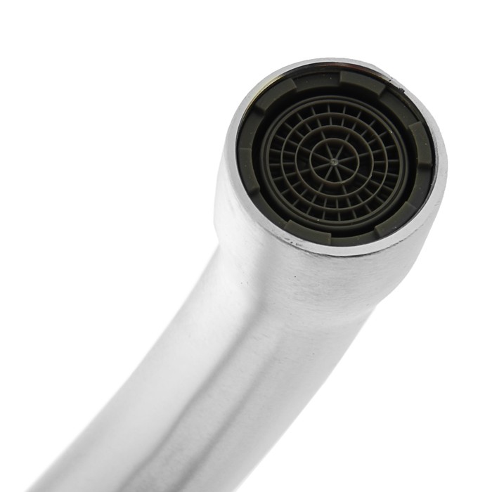 Смеситель для кухни Frap F4052, однорычажный, авиационный алюминий, хром