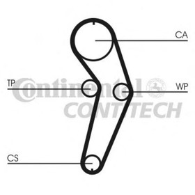 

Комплект ремня ГРМ Contitech CT988K2