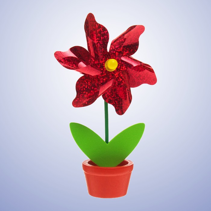 Ветерок "Блеск" в горшочке, цвета МИКС