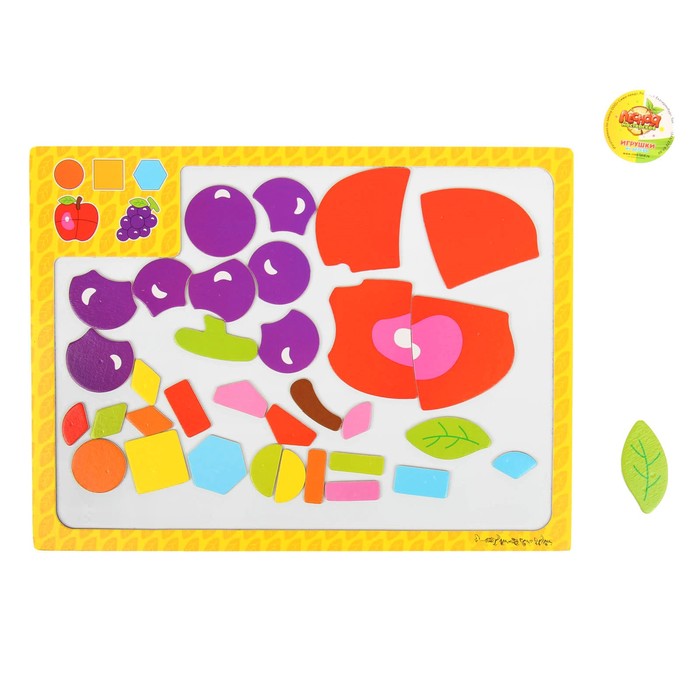 Конструктор магнитный "Фрукты и формы"
