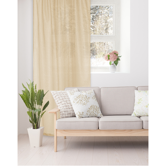 Штора портьерная сетка "Этель" 200х260 Шик белое золото,100% п/э