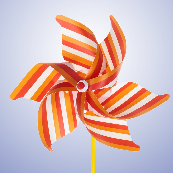Ветерок "Полосатик", цвет оранжевый