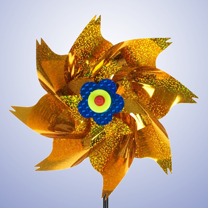 Ветерок "Голография", цвет золотой