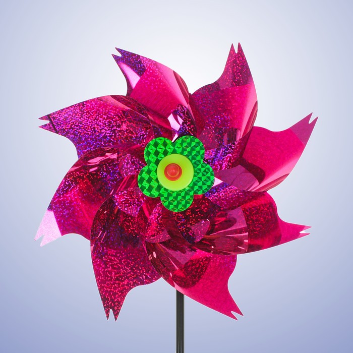 Ветерок "Голография", цвет фуксия