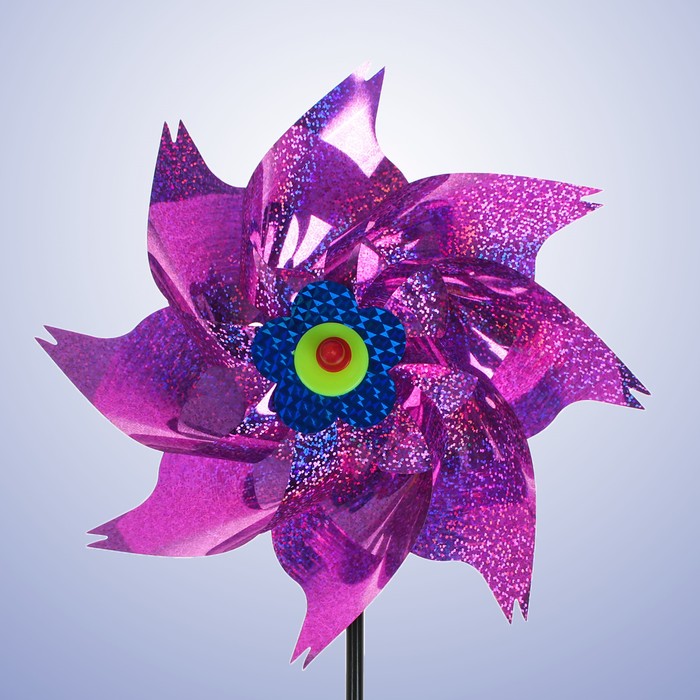 Ветерок "Голография", цвет розовый