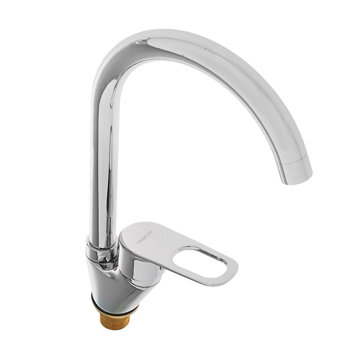 Смеситель для кухни Ledeme H49 L5949-2, однорычажный, высокий излив, хром