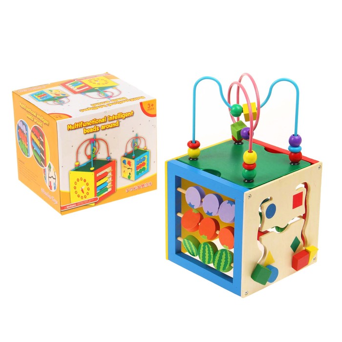 Бизикуб с серпантинкой "Учимся считать"