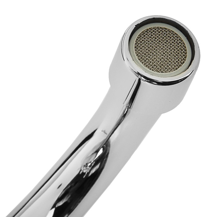 Смеситель для кухни Ledeme H08 L4008, двухрычажный, высокий излив, хром