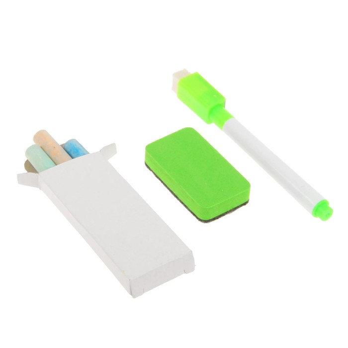 Магнитный конструктор "Медвежата", 2-х сторонняя доска, мел, губка