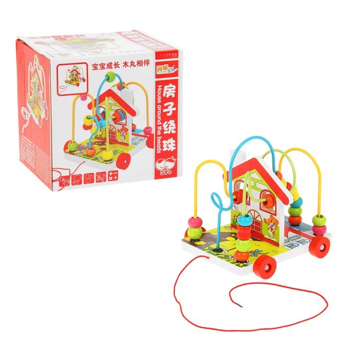 Серпантинка с каталкой "Домик"