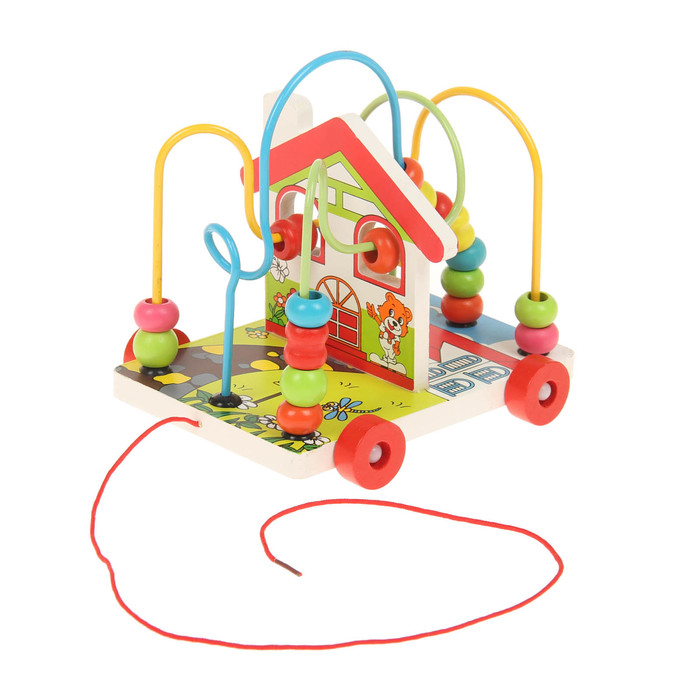 Серпантинка с каталкой "Домик"