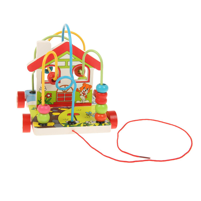 Серпантинка с каталкой "Домик"