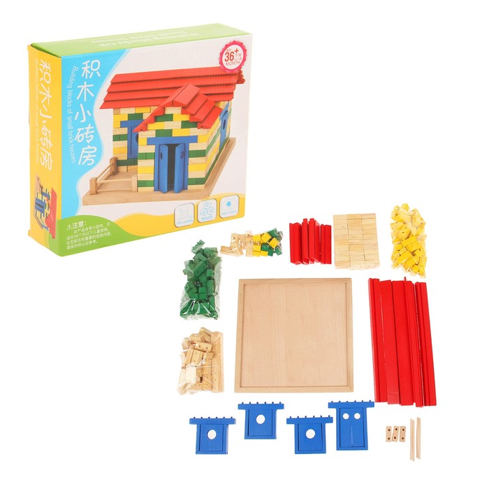 Конструктор блочный "Строим дом"