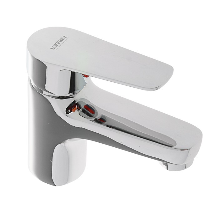Смеситель для раковины LOFFREY LF81002, однорычажный, короткий излив, хром