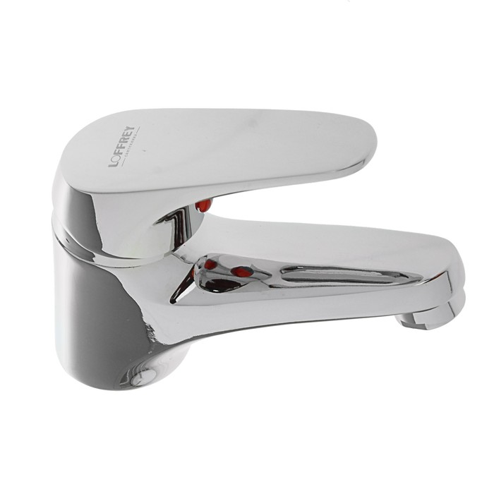 Смеситель для раковины Loffrey LF81003, однорычажный, короткий излив, хром