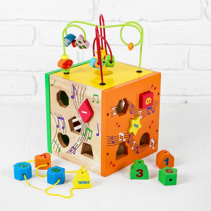 Бизикуб, с серпантинкой и металлофоном