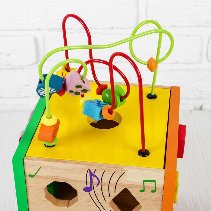 Бизикуб, с серпантинкой и металлофоном