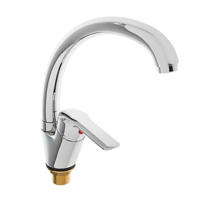 Смеситель для кухни Loffrey LF85906, однорычажный, высокий излив, хром