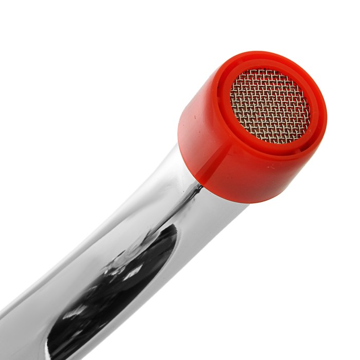 Смеситель для кухни Loffrey LF85910, двухрычажный, цветной, хром