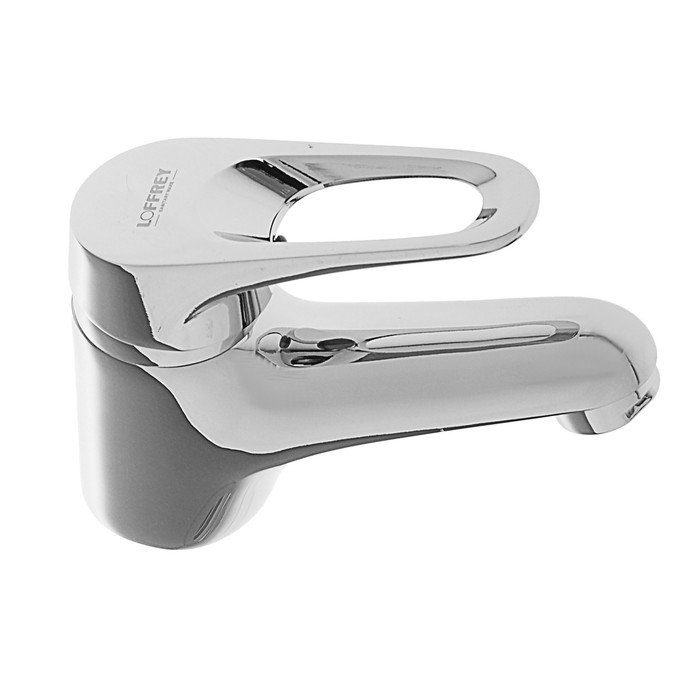 Смеситель для раковины Loffrey LF81013, однорычажный, короткий излив, хром