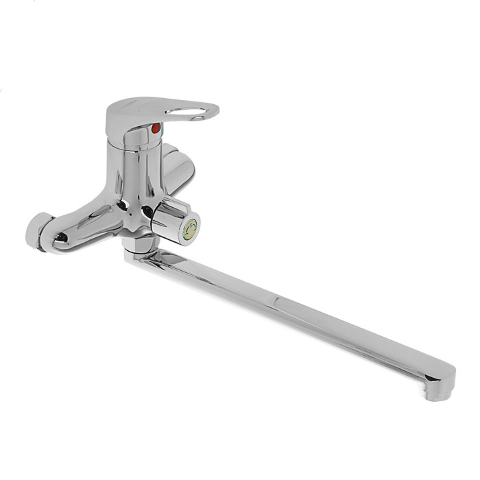 Смеситель для ванны Loffrey LF82213, однорычажный, излив 30 см, с душевым набором