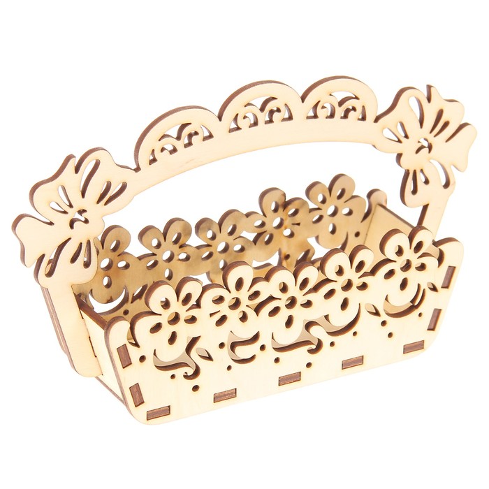 Шкатулка дерево "Лукошко" 21х6х12 см