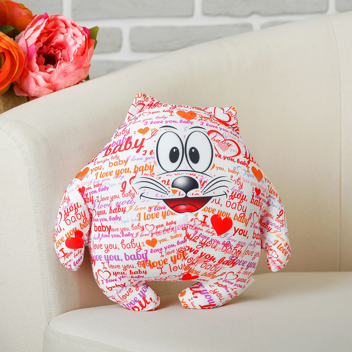 Мягкая игрушка-антистресс "Кот Лаки" 05, мини