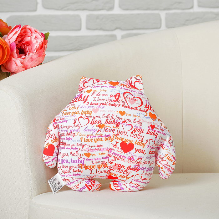 Мягкая игрушка-антистресс "Кот Лаки" 05, мини