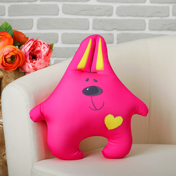 Мягкая игрушка-антистресс "Заяц Милашка" розовый