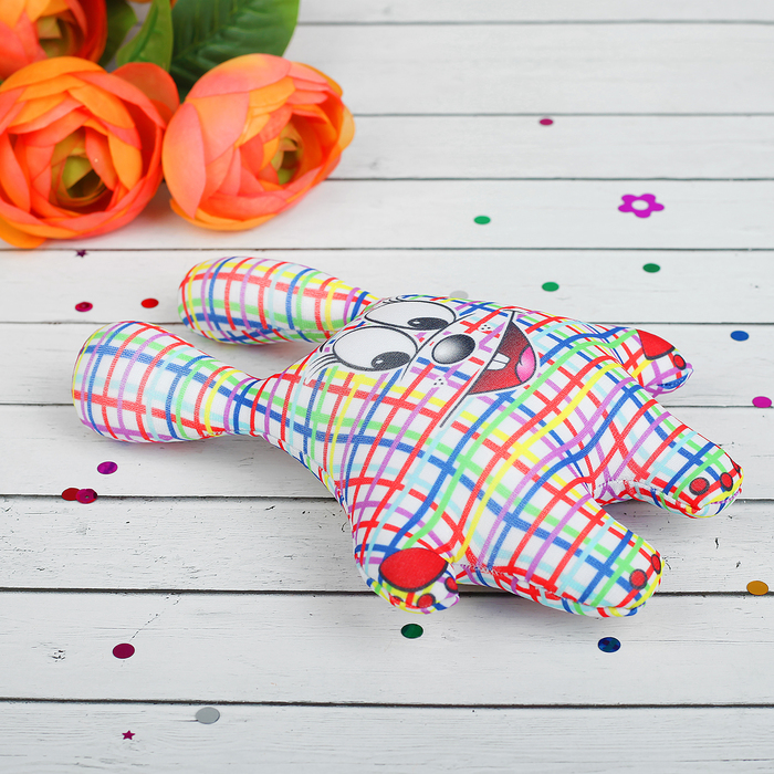 Набор мягких игрушек-антистресс"Зайцы", мини, 4 шт