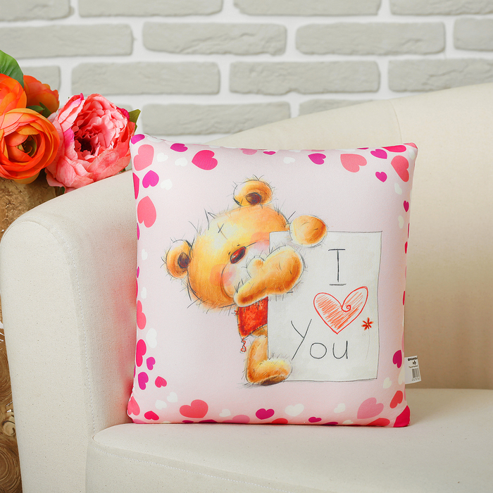 Мягкая подушка-игрушка антистресс "Мишка" 03