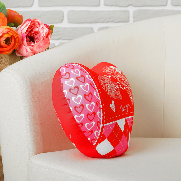 Мягкая подушка-игрушка антистресс "Сердце" 01