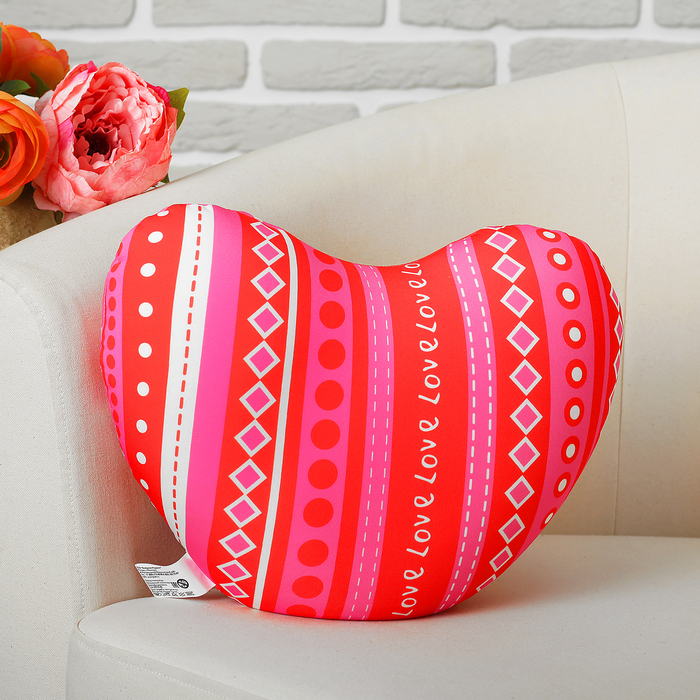 Мягкая подушка-игрушка антистресс "Сердце" 02