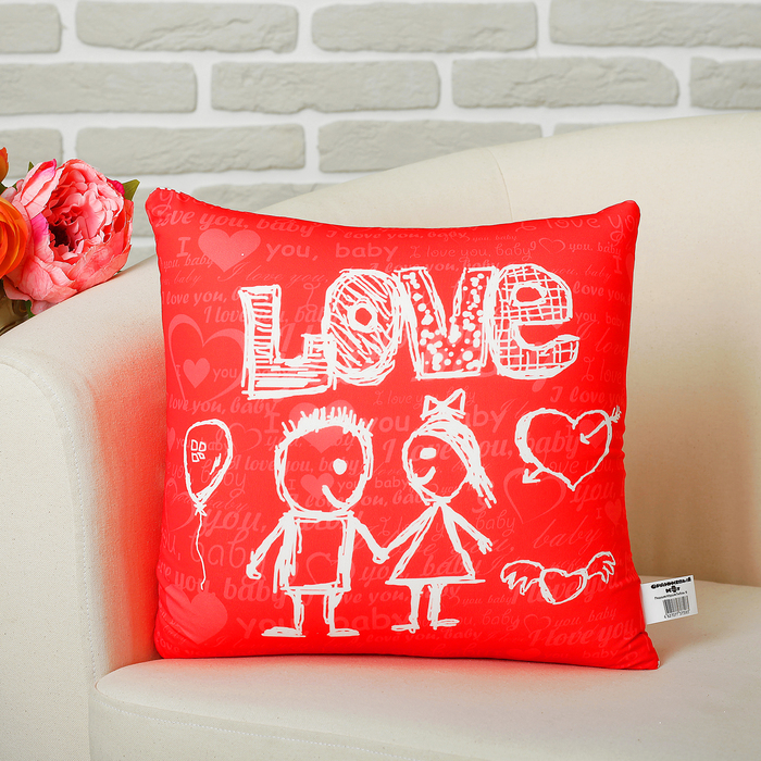 Мягкая подушка-игрушка антистресс "Любовь" 18