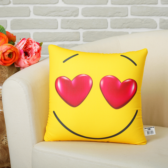 Мягкая подушка-игрушка антистресс "Смайл" 03